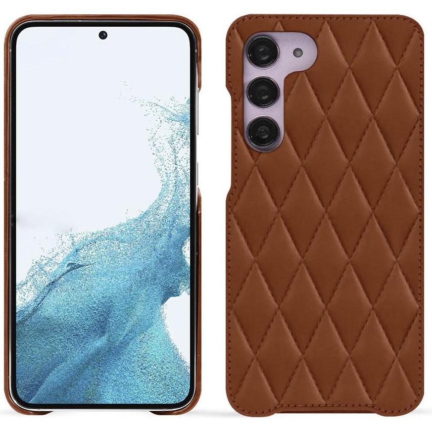 Noreve Lederschutzhülle (Samsung Galaxy S23), Smartphone Hülle, Braun