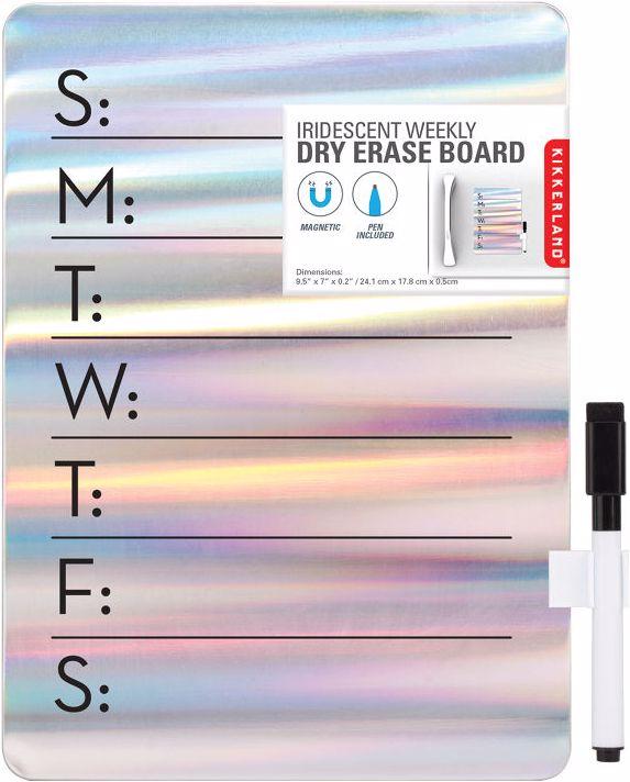 Produktbild Kikkerland Iridescent Dry Erase Board (Wochenplaner, 19 x 24 cm)
