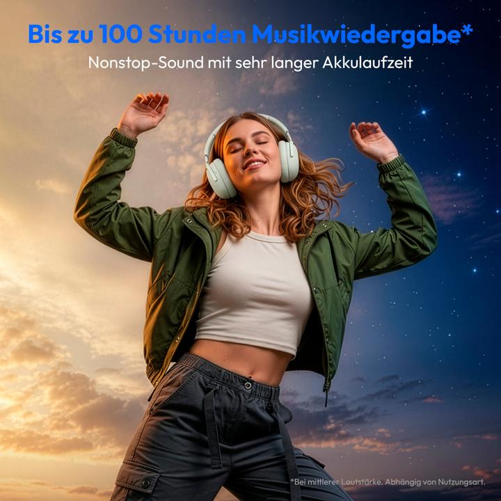 Actual product image Medion LIFE HX-1 Plus Over Ear-Kopfhörer weiss (ANC, 100 h, Wireless)