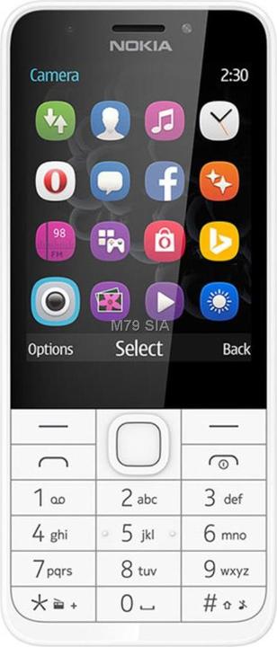 Productafbeelding Nokia Mobiele telefoon 230 TA-1609 DS EU NOR WIT (2.80", 2 Mpx)