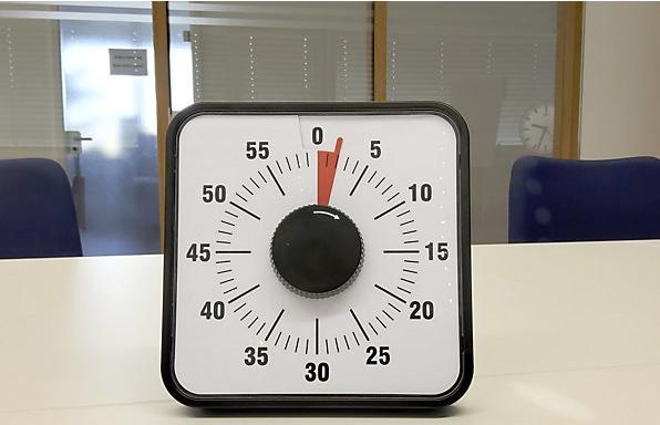 Immagine prodotto Bürk Timer per riunioni, alt. x largh. x prof. 195 x 195 x 32 mm, nero.