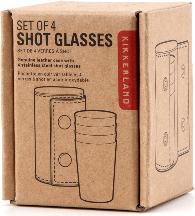 Actual product image Kikkerland Shot (0.20 dl, 4 x, Shot glass)