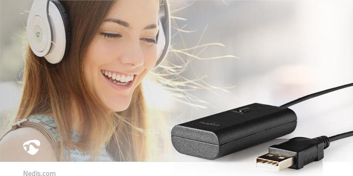 Immagine prodotto Nedis Trasmettitore audio wireless - Bluetooth® - Chipset AptX - Fino a 2 cuffie - Chipset AptX - Ü (Trasmettitore e ricevitore)