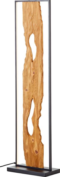 Productafbeelding Brilliant Chaumont LED Vloerlamp 80cm zwart/hout (2300 lm)