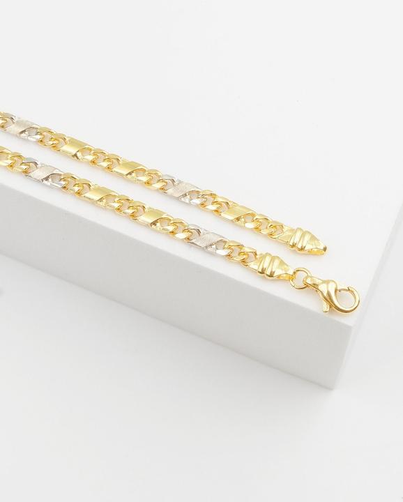 Image du produit Muau Chaîne de 8 (19 cm, Or blanc, Or jaune)