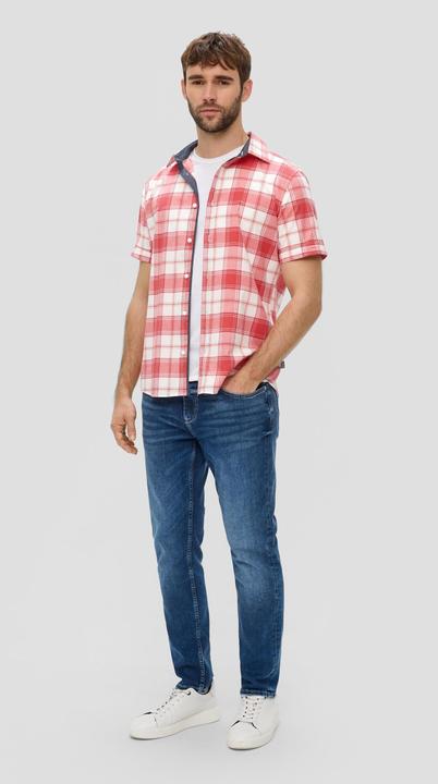 Immagine prodotto s.Oliver Hemd Kurzes Baumwollstretch-Hemd im Slim Fit (M)