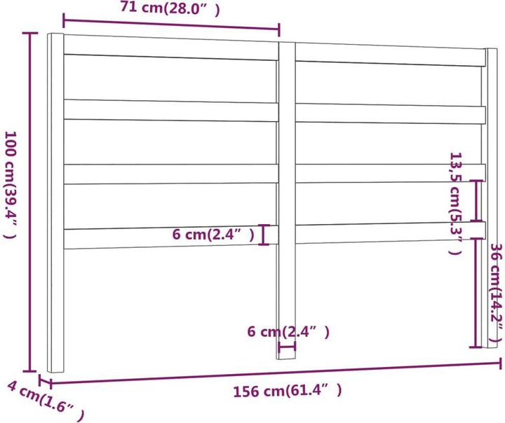 Produktbild vidaXL Batsheva (156 x 4 x 100 cm)