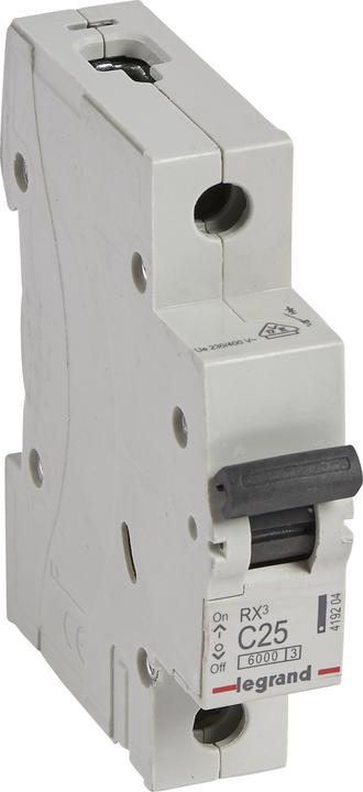 Actual product image Legrand LEG 419204 RX3 LS C25A 1P 6KA 1M
