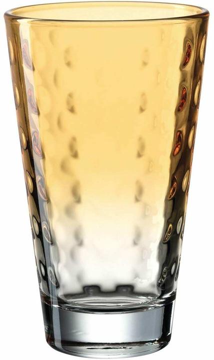 Actual product image Leonardo Drinking glass Optic Pastel 300 ml, 6 pieces, Orange (0.30 l, 6 x)