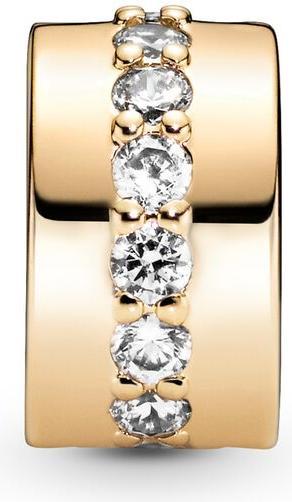 Actual product image Pandora Sparkling Line Clip Charms/Beads (Gold 14 carat)