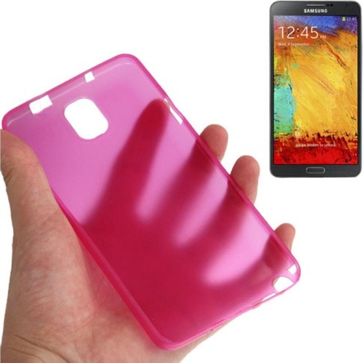 Thumbnail - König Design Schutzhülle Case Ultra Dünn 0,3mm für Handy Samsung Galaxy Note 3 N9000 Pink Transparent (Samsung Galaxy No...