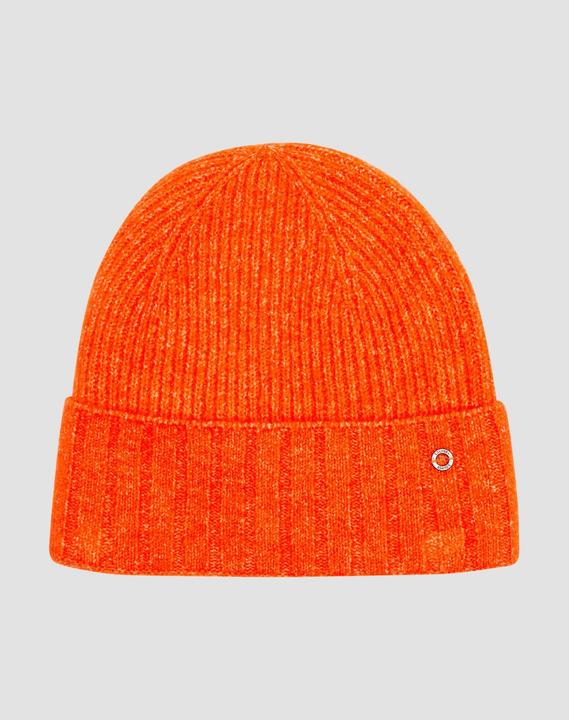 Actual product image S.Oliver Mütze Strickbeanie aus Wollmix mit Logo-Detail