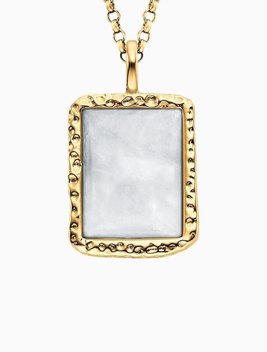 Immagine prodotto Engelsrufer Collana di pietra di luna (Argento 925 placcato oro, 50 cm)