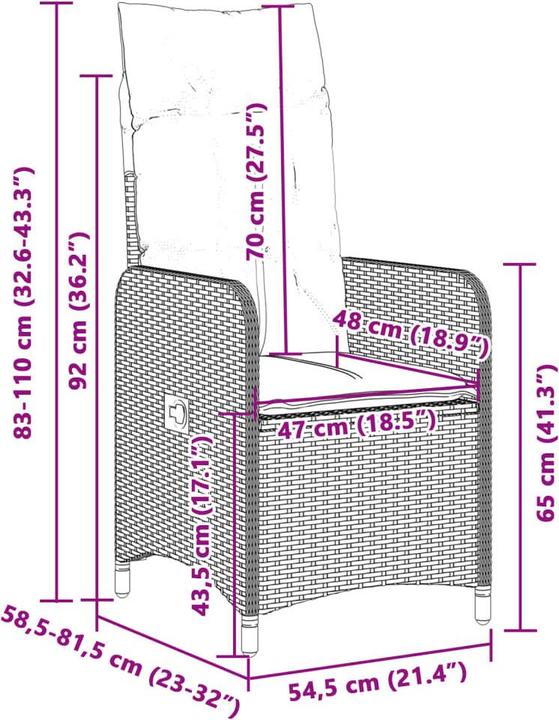 Produktbild vidaXL Bistro Set
