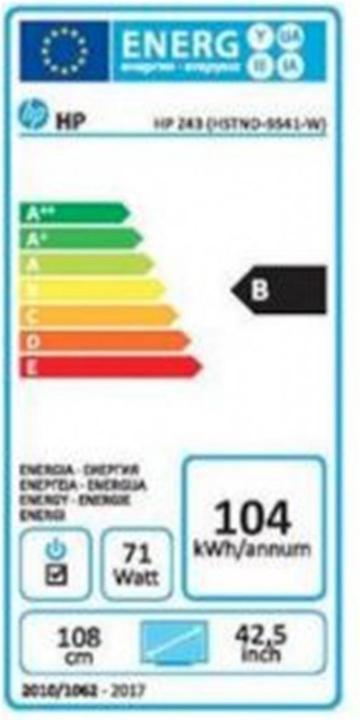 Energie-Label HP Z43 (3840 x 2160 Pixel, 43")