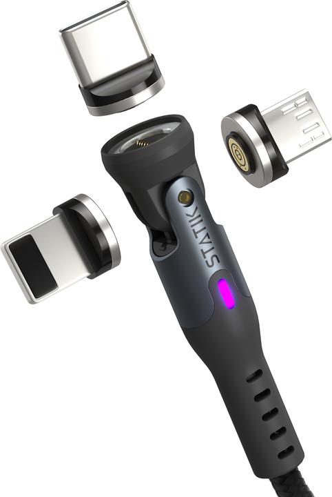 Produktbild Statik USB Typ C, USB Typ A – USB Typ C, Micro USB B, Lightning (3 m, USB 3.1, 100 W)