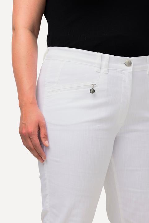 Produktbild Ulla Popken Hose Mony, wadenlang, Zipptaschen, Stretch (60)