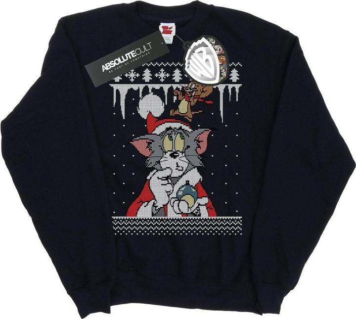 Actual product image Tom & Jerry Boys Christmas Fair Isle Sweatshirt (140, 146)