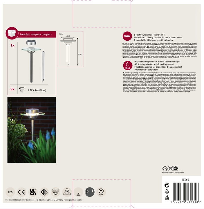 Image du produit Paulmann Piquet solaire Ufo (5 lm, IP44)