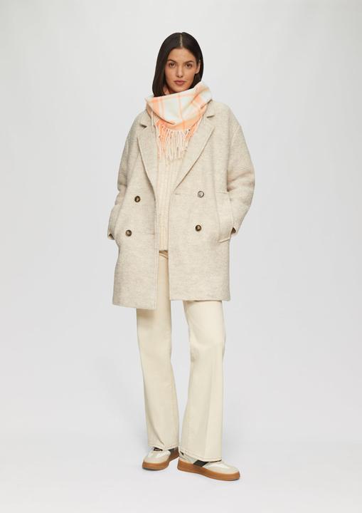 Image du produit s.Oliver Snood Karierter Loop-Schal mit Fransen