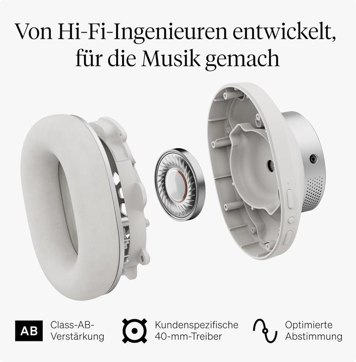 Produktbild Cambridge Audio Melomania P100 SE Noise-Cancelling Headphones, white (ANC, 100 h, Kabellos)