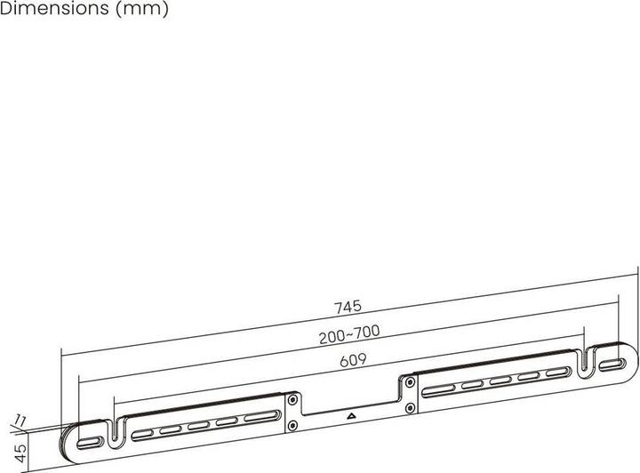 Actual product image myWall Wandhalterung für SONOS Soundbar Arc Ultra (Wall installation, Not movable)