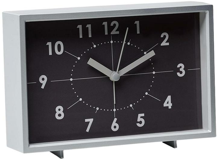 Chic.Mic Tischuhr Vintage Clock – Rocket Schwarz/Weiss