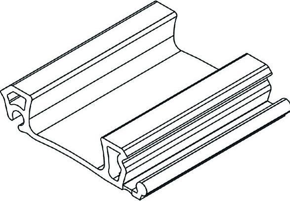 Rehau Mittelgriffleiste RAUVOLET E 23 (1 Stk.)