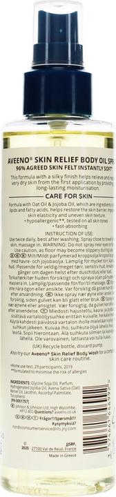 Image du produit Aveeno Huile pour le corps Skin Relief Spray (Huile pour le corps, 200 ml)