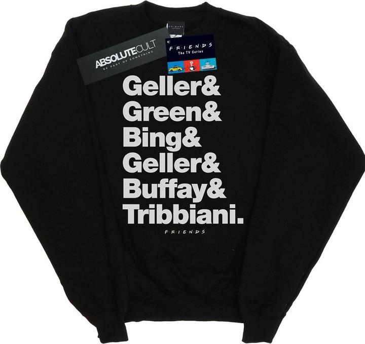 Actual product image Friends Womens/Ladies Surnames Text Sweatshirt (S)