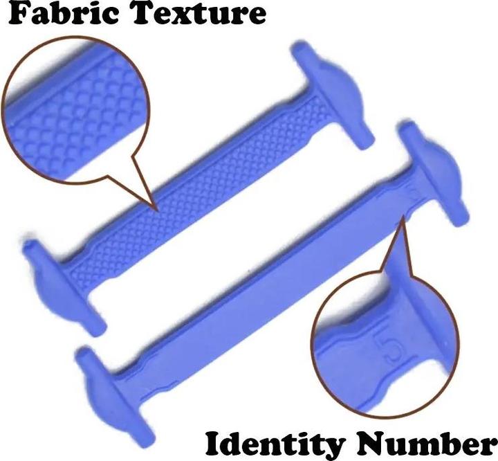 Immagine prodotto Cbx Elastische Silikon-Schnürsenkel – 16-teiliges Set in bunten Farben