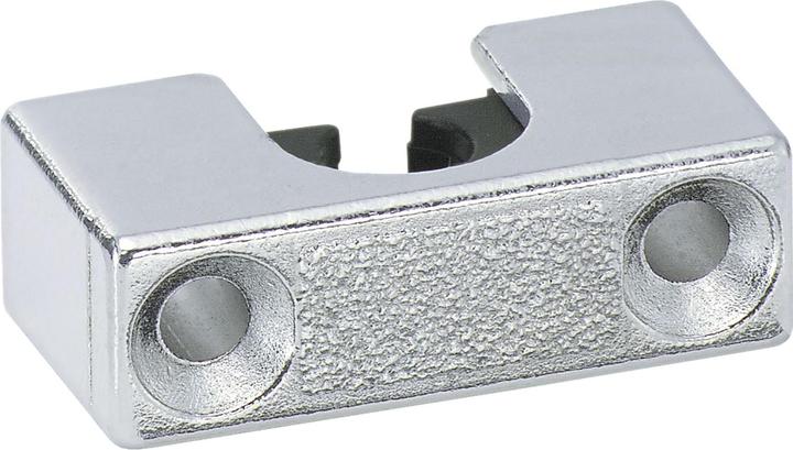 Junie Stangenführung ø 6 mm zum Aufschrauben, Stahl vernickelt