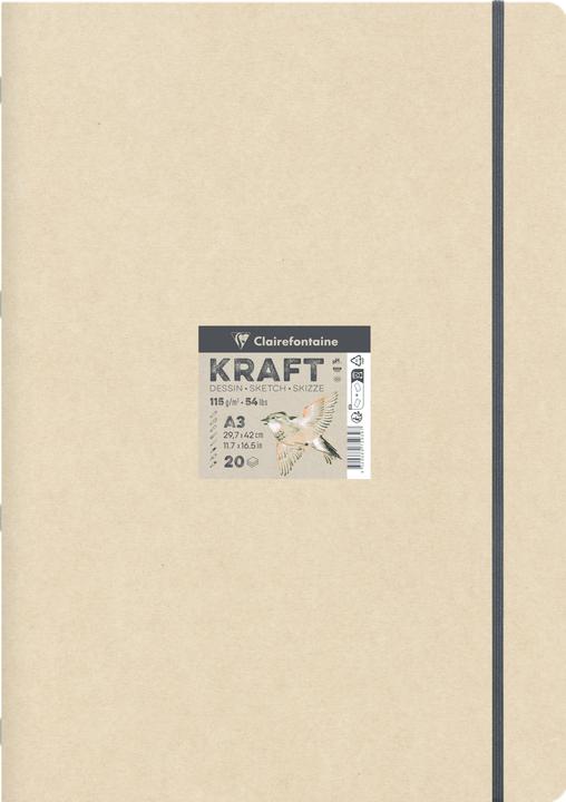 Produktbild Clairefontaine Skizzenbuch Kraft (A3)
