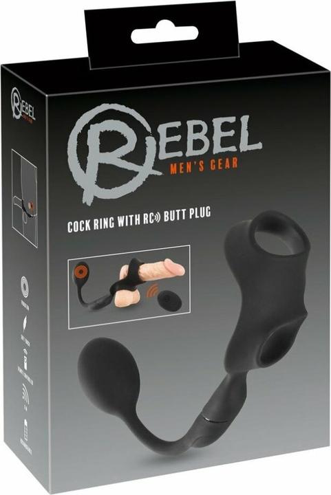 Produktbild Rebel Cock ring with RC butt plug (3.50 cm)