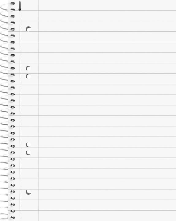 Actual product image Brunnen 5 college pads student lined DIN A5 inner margin (A5, Lined, No binding)