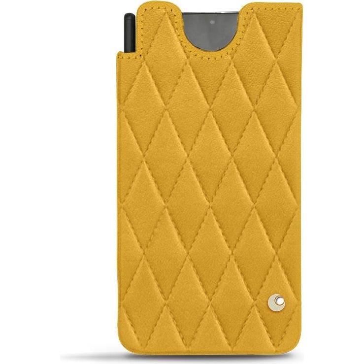 Noreve Lederschutzhülle (Samsung Galaxy S21 Ultra), Smartphone Hülle, Orange
