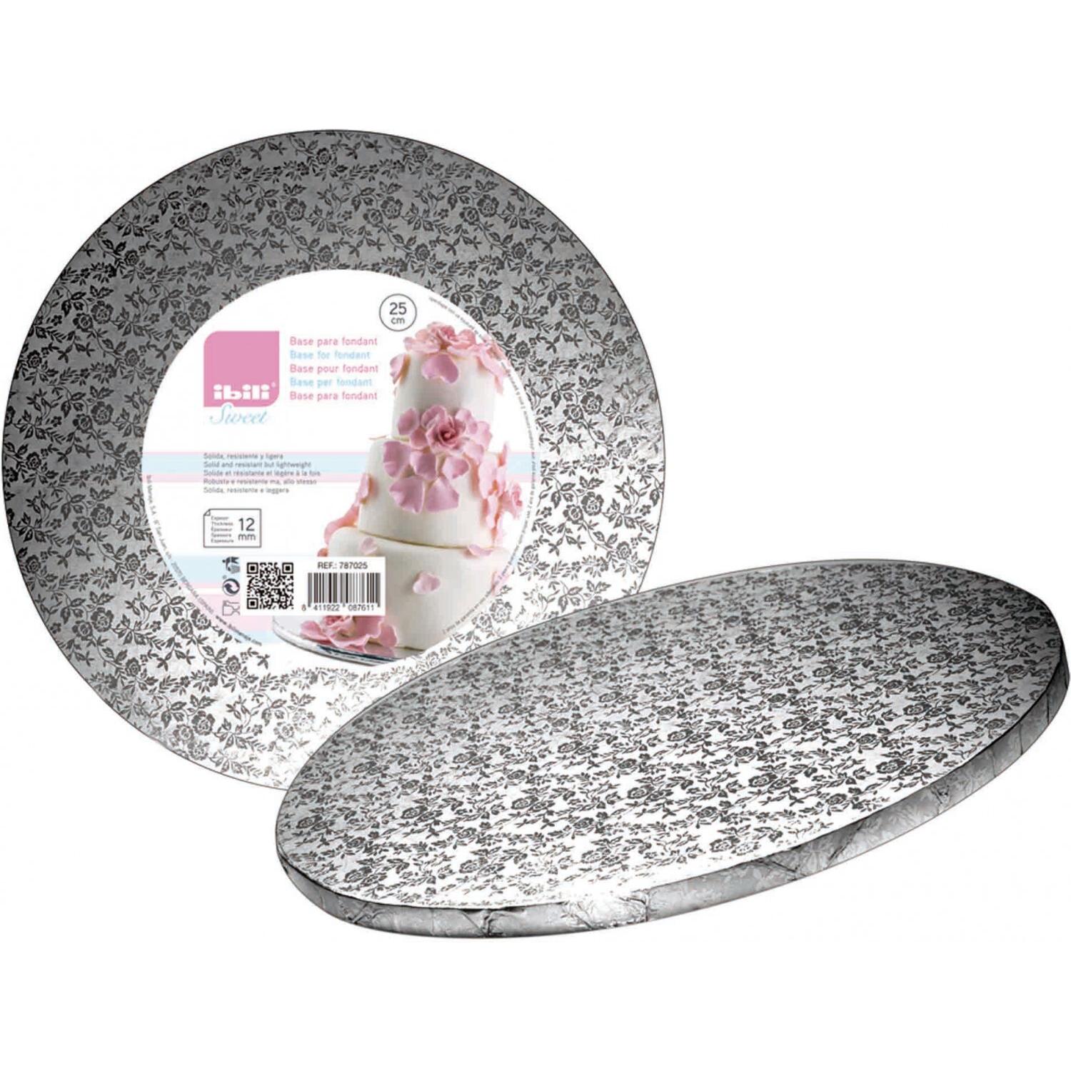 Ibili Kuchenablage rund 40 cm Perfekt für Rollfondant und Marzipan (49449496)