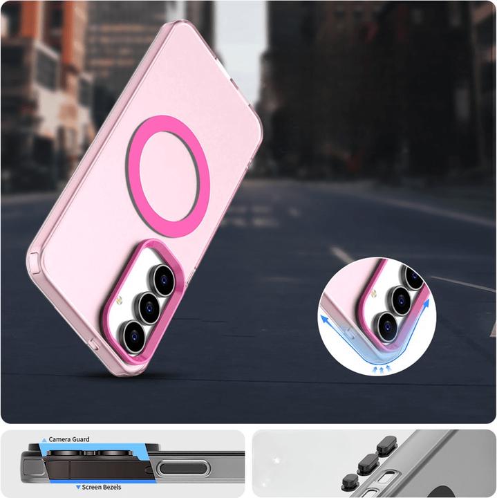 Immagine prodotto Cover-Discount Galaxy S25 FE - Acryl-Handyhülle mit Magnet und Farbakzent (Samsung Galaxy S25 FE)