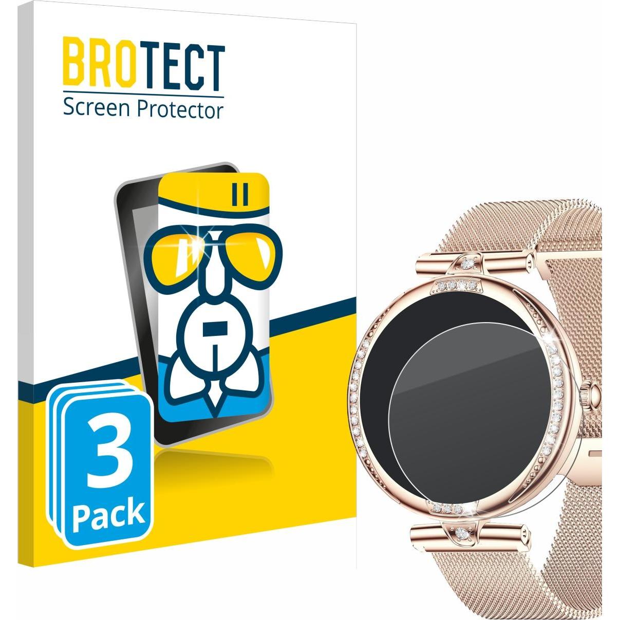 Thumbnail - BROTECT Schutzglas Schutzfolie Glas Folie Displayschutz klar, Smartwatch Schutzfolie, Transparent