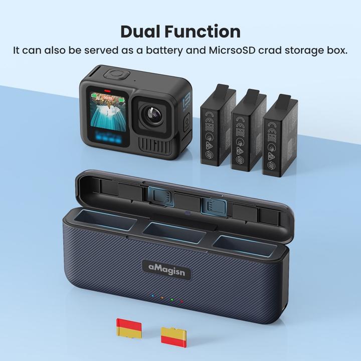 Image du produit aMagisn Station de charge de batterie 3 en 1 (GoPro Hero 13)
