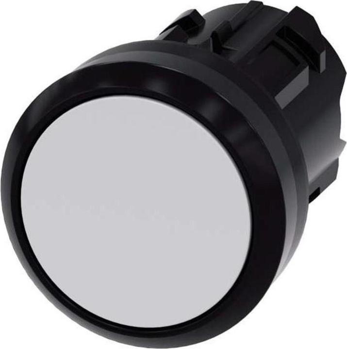 Produktbild Siemens Pushbutton, 22mm, round, plastic, white