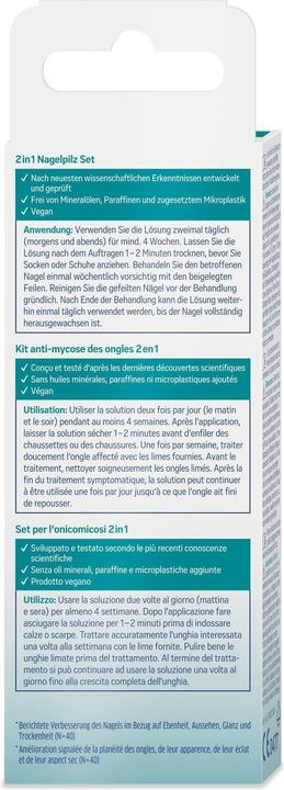 Valori nutrizionali e ingredienti Tetesept Set anti-funghi delle unghie (Pediluvio, 4 ml)