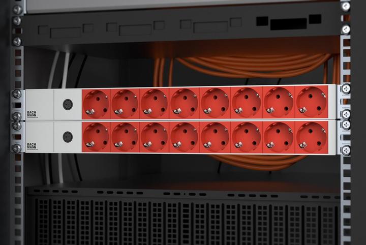 Produktbild Bachmann 19" Steckdosenleiste 8xSchutzkontakt C14-Stecker