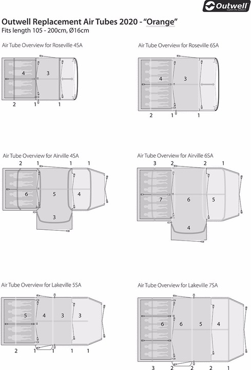 Produktbild Outwell Air Repair Tube Kit