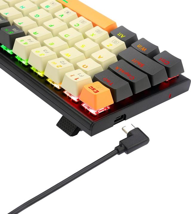 Actual product image Redragon Klawiatura K633 Ryze Red switch (K633CGO-RGB) (US, Cable)