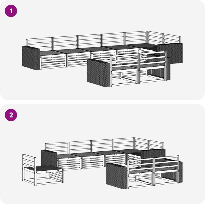 Produktbild vidaXL Outdoor-Sofagarnitur