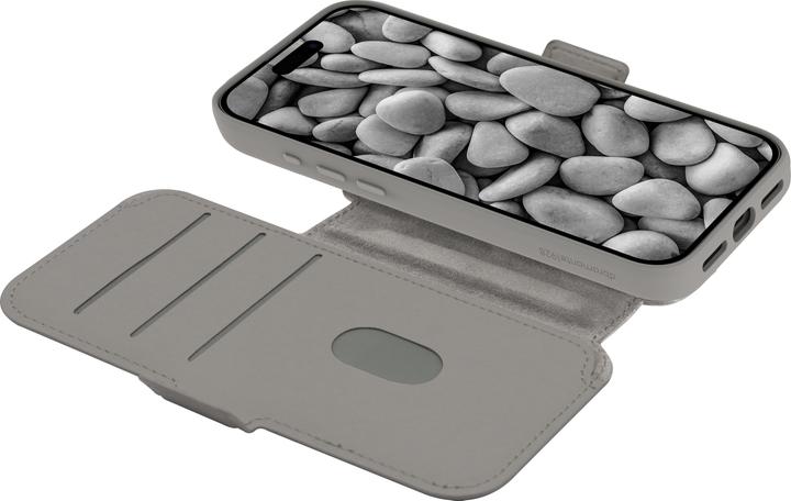 Produktbild dbramante1928 Book Cover Lynge MS ICON iPhone 17 Pro Max River Stone (Apple iPhone 17 Pro Max)
