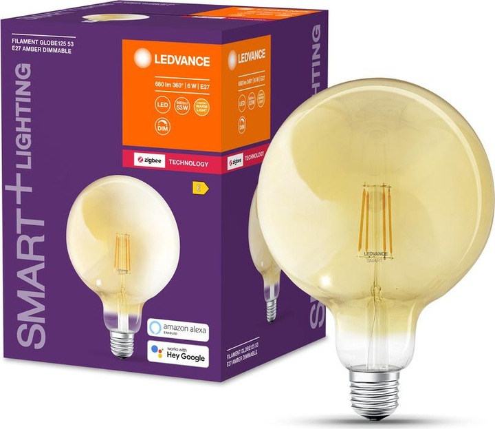 Produktbild Ledvance Smart+ Filament Globe (E27, 6 W, 680 lm, 1 x, E)