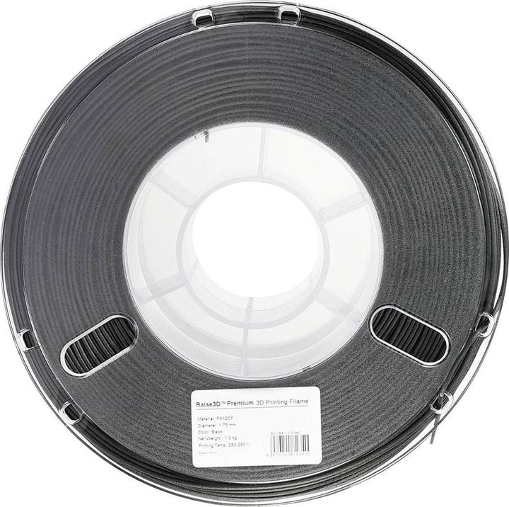 Immagine prodotto Raise3D Filamento industriale PA12 CF Carbon Black 1.0kg 1.75mm (1.75 mm, 1000 g)