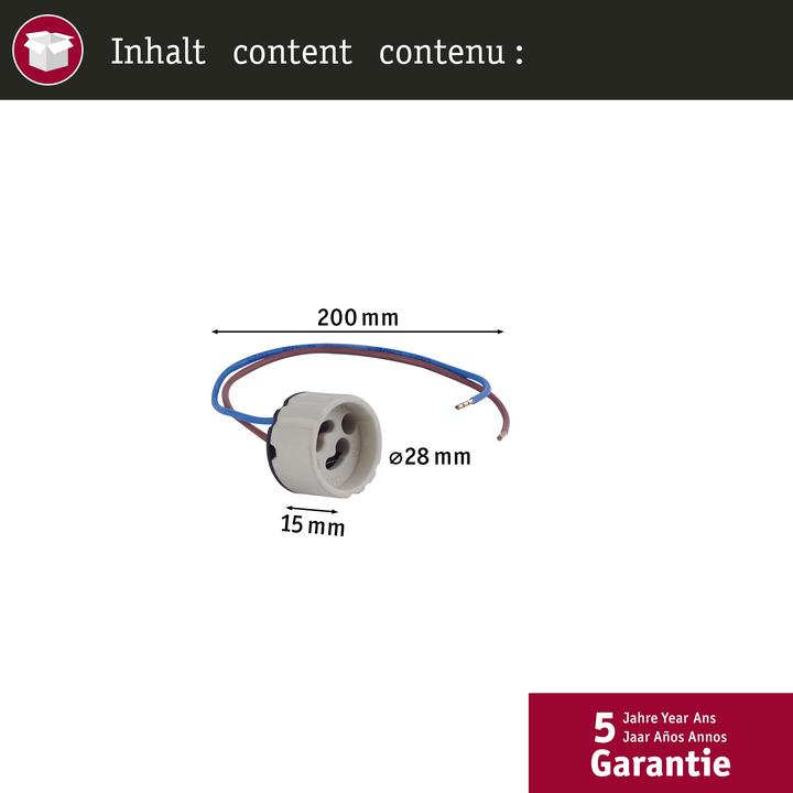 Image du produit Paulmann Prise de lampe GZ10 230 V